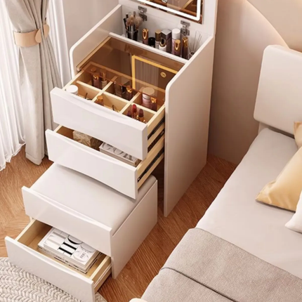 Dresser Bedroom Modern Simple Flippable Bedside Small HouseHold Modern Makeup Nightstand Storage Cabinet One Piece