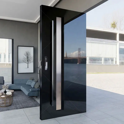 Luxurious Metal Security Door Modern Outer Door Pillar Front Door