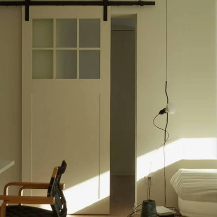 Modern Minimalist Design Slidding Barn Door For Indoor Entryways, Suitable For Warehouse and More