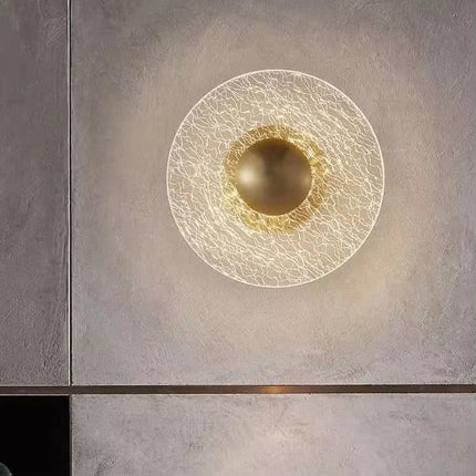 Postmodern Feather Wall Lamp Background LED Staircase Corridor Aisle Porch Atmosphere Acrylic Simple Bedroom Led Wall Lamp