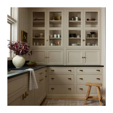 CBMmart Custom 2025 Kitchen Island Cabinet Set Supplier Full Modular Modern Wood Furniture Kitchen Cabinet Melamine Wall Panels
