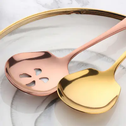 Stainless Steel Eco-Friendly Communal Serving Spoons Large Size For Hotels Restaurants Cafeterias Self-Serving Dish Distribution