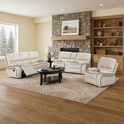 High End Modern Frank Air Leather Chesterfield Recliner Sofa Set With Soft Cushion Back For Luxury Living Room Home Furniture
