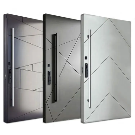 Luxurious Metal Security Door Modern Outer Door Pillar Front Door