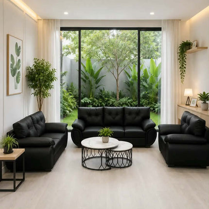Modern 321 Seat Nevada Reborn 3-2-1 Square Sofa Set for Living Room & Hotel Custom Premium Fabric Eco-Friendly Sofa