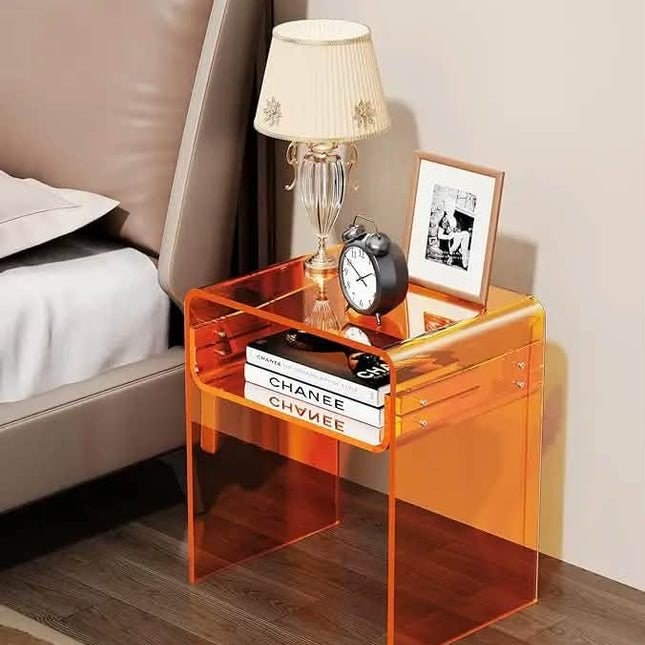 High Quality Multipurpose Customized Acrylic Heart Desk Blank and Acrylic Desk Display Bottles Acrylic Side Table