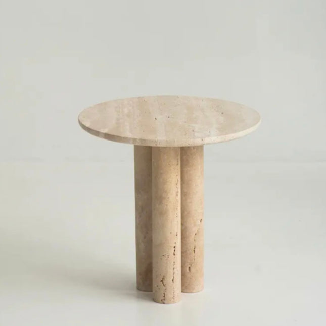 Natural Vintage Stone Turkish Travertine Coffee Table Living Room Marble Travertine Display Marble Side Table