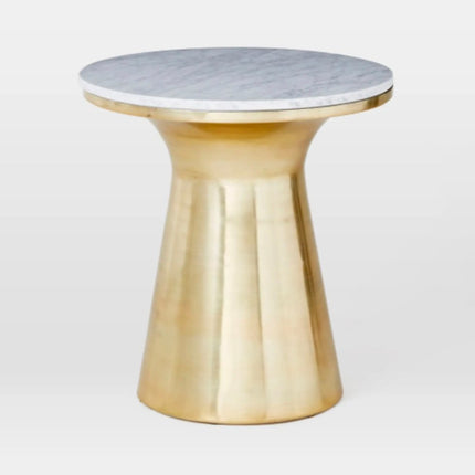 Luxury Metal Modern Sofa Side Table/ Gold Finish/ Eco-Friendly Living Room Furniture