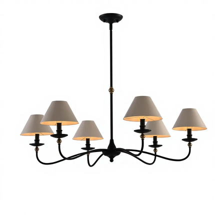 Modern Finish Gold Iron Chandelier Design Hanging LED E26 Bulb Ceiling Light 360 Beam High Brightness for Living Room