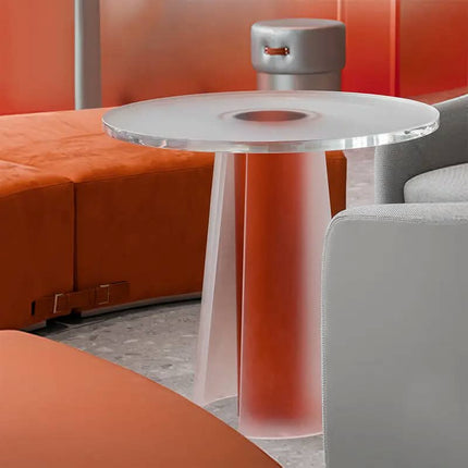 Italian Coffee Table Acrylic Transparent Frosted Sofa Side Table Fashionable Modern Simple Corner Table