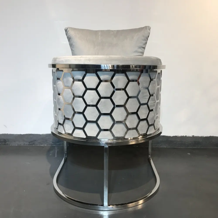 Premium Blue Series Royal Velvet Luxury Chair Superior Quality Modern Design