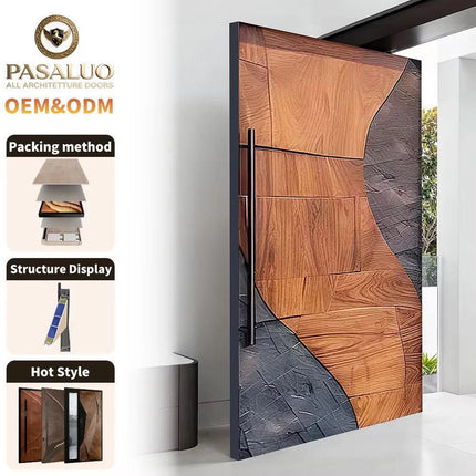 Customized High Quality Entrance Door Aluminum Front Entry Doors