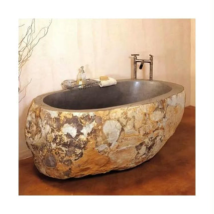 Custom Hand Carved Large Black Solid Stone Marble Bathtub Freestanding Statue Sculpture