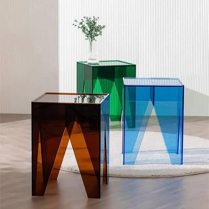 Acrylic Decorative Small End Table Side Table