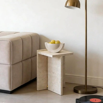 Simple Modern Luxury Marble Side Table For Living Room Sofa Coffee Table Corner Table Bedroom Sample Room with Storage