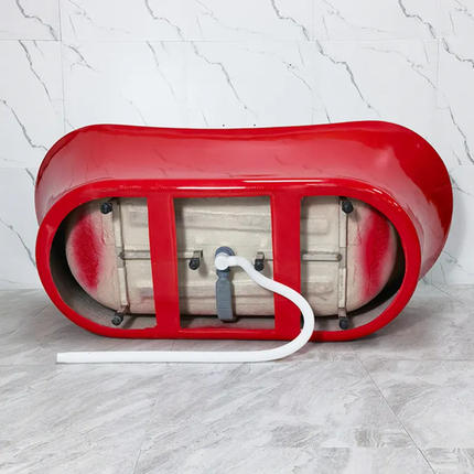 Ergonomic Freestanding Bathtub Italian Design Dual-Color Sophisticated Space Masterpiece