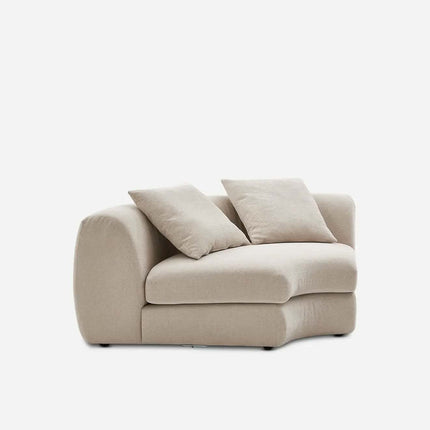 Luxury Modern Indoor Modular One Seat Sofa Set Nordic Style Upholstered Fabric Couch Decor Living Room Apartment Home Furniture