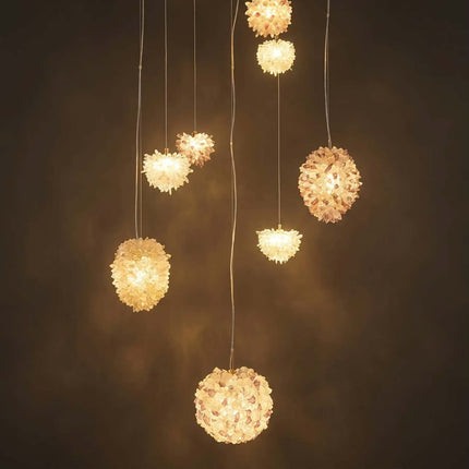 Modern Gold LED Warm White Metal Natural Crystal Foyer Pendant Lamp Spiral Staircase Design Indoor Hanging Home Dining Living