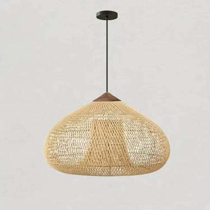 Chinese Style Crystal Rattan Lighting Bamboo Lamp 3000K Pendant Light for Hotel & Restaurant 220V Indoor Hanging Installation