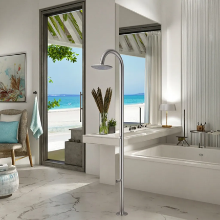 316 Stainless Steel High Grade Outdoor Shower Luxury Resort Poolside Shower Equipment