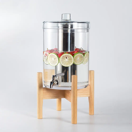 Acrylic Beverage Dispenser With Faucet Large Capacity Juice Cola Beer Container For Party Catering Restaurant Buffet
