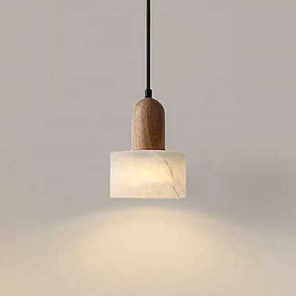 Adjustable Height Wabi Sabi Pendant Light Retro American Translucent Marble Droplight for Dining Table Kitchen Island Restaurant
