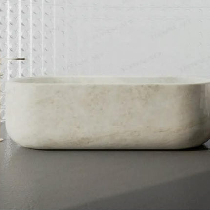 Heavy Duty Natural Taj Mahal Marble Anti Corrosion Stone Bath Tub For Commercial Hotel Bathroom Decoration