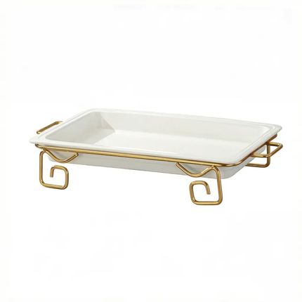 FLEY Luxury Ceramic Dessert Display Stand Multi-Layer Buffet Cake Serving Tray For Hotel Restaurant Wedding Party Decoration