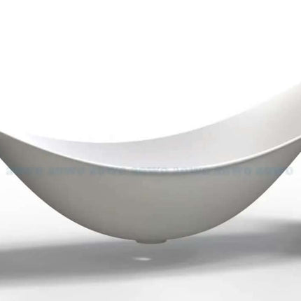 Matt White Eco-Friendly Composite Material Artificial Solid Surface Spa Tub Freestanding Soaking Hammock Bathtub With Drainer