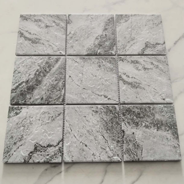30×30 Sukabumi Bali Marble Look Swimming Pool Tile Grey Ceramic Mosaic for Pool Outdoor Pool Tile