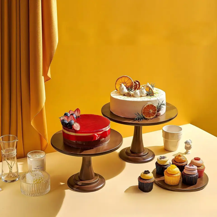 Birthday Wedding Decoration Cake Holder Table Stand Cup Cake Display Stand Rack Wooden Cake Stand For Wedding