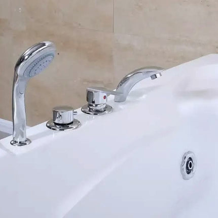 Modern White color Rectangle Whirlpool Acrylic Massage Bathtub both Two Person and Single are Available