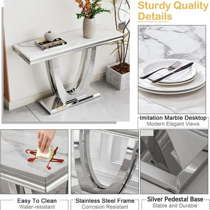 Contemporary luxury console table convertible metal furniture for home office apartment workshop hospital moderno new for entry