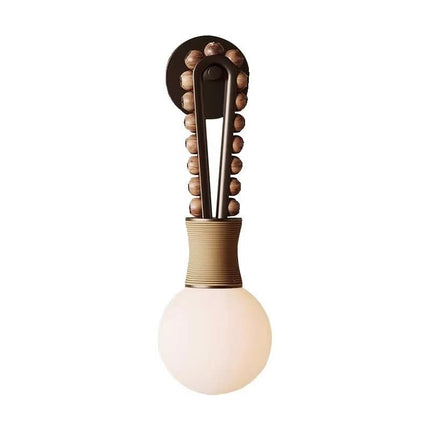 Luxury Iron Beaded Wall Sconce Modern Artistic Glass Lamp Bedroom Villa Hotel Decorative Interior Lighting