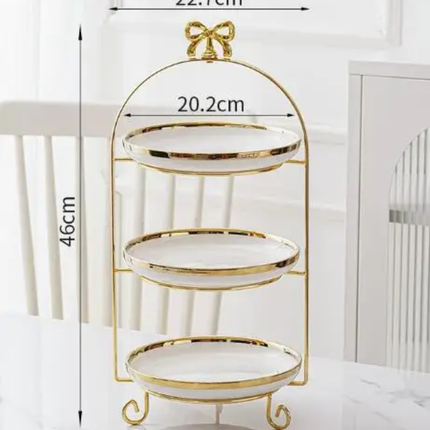 Marble Design Dinnerware Set Dishes Gold Serving Wedding Charger Plate Cake Stand Ceramic Plates Fish Plates