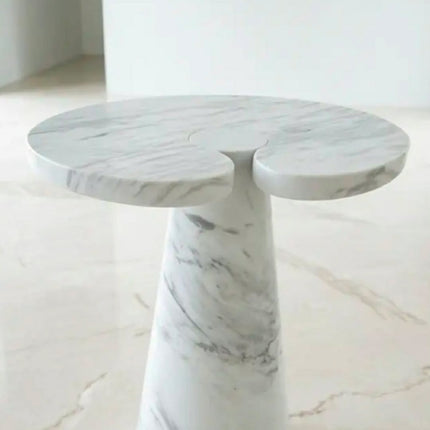 Custom Retro Industrial Marble Sofa Side Table Creative Shaped Coffee Table For Living Room Home Furniture