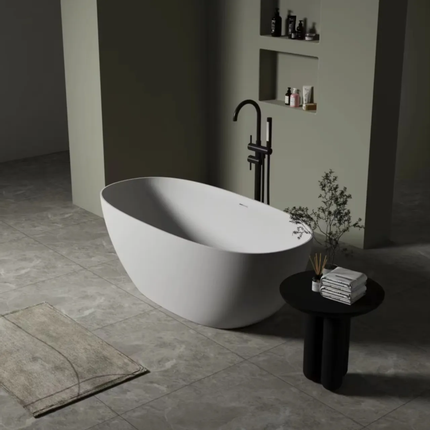 Customizable Bohao Fiberglass Acrylic Bathtubs Freestanding Hotel Bathroom 12mm Thick Smooth Surface White/Transparent Vacuum