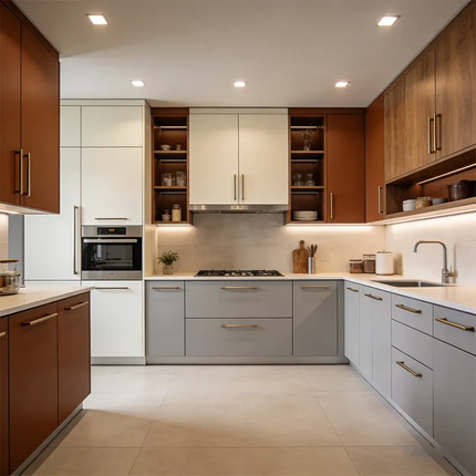High Quality Wooden Kitchen Cabinet Doors Natural Solid Wood Custom Cabinet Fronts For Modern Wood Kitchen Cupboards For Sale