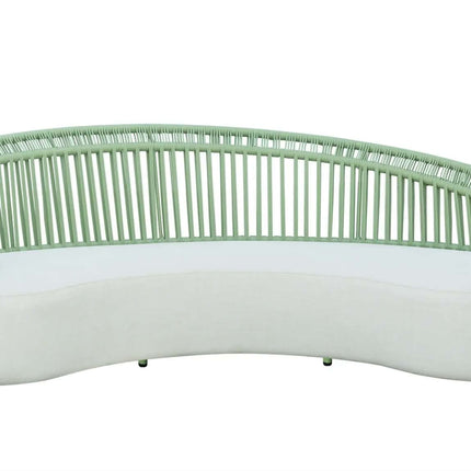 Custom Hotel Modern Outdoor Garden Furniture Lounge Aluminum Rope Woven Sofa Set