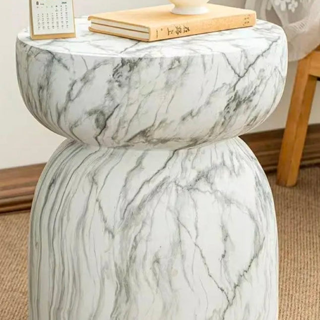 Nordic Light Luxury Modern Marble Top Coffee Table With MgO Core for Small Apartment Living Room Furniture