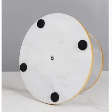 2-Tier Gold Rims Marble Tray For Food Service Cake Stand Dessert Pastry Display Afternoon Tea Party a Premium Cake Tools