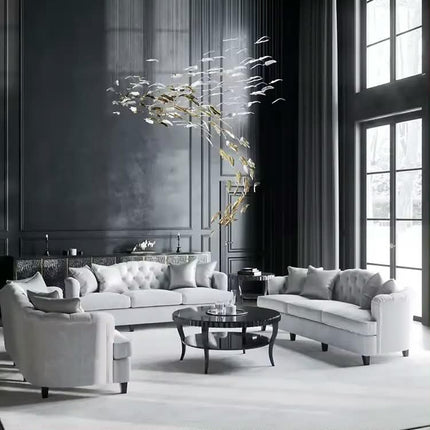 Light Lamp Fixtures Glass Engineering Chandelier Art Large Lighting Unique Hanging Pendant Strained Modern drop Lights