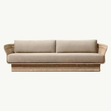 Single Rope Woven Contemporary Outdoor Sofa Chair For Leisure Use in Patio & Garden