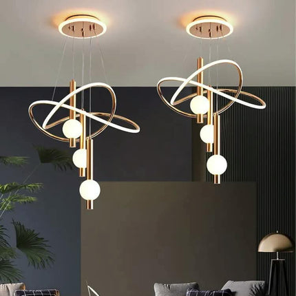 Nordic Luxury Dining Table Bar Home Decoration Chandelier Acrylic Minimalist Creative Warm Light Pendant Light