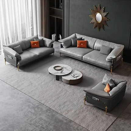 Modern Luxury Sectional Sofa Set for Apartment Hotel Villa Living Rooms-Durable Modular Design