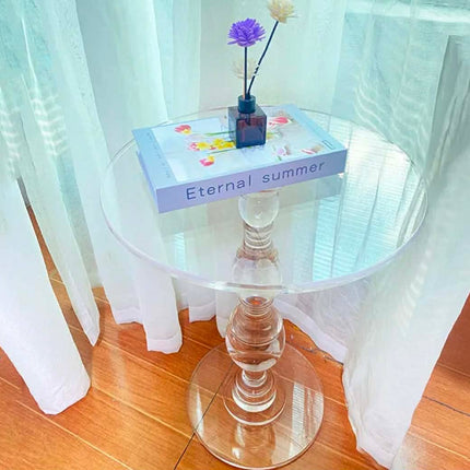 Custom Acrylic Modern Design Clear Coffee/Tea Console Side Table For Living Room Bedroom Villa Hotel Home Furniture Easy Clean
