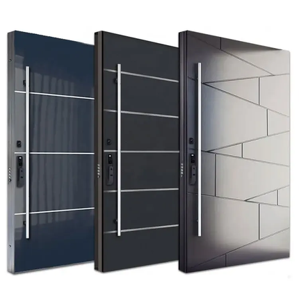 Luxurious Metal Security Door Modern Outer Door Pillar Front Door