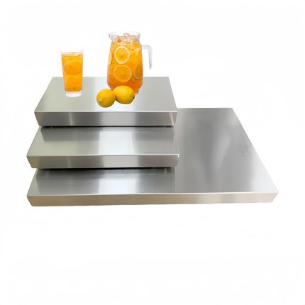 Stainless Steel Food Cooling Display Stand Buffet Sushi Seafood Display Shelf Food Display Ice Grid Insulation