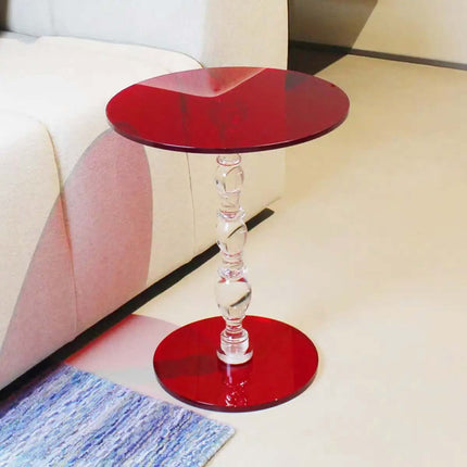 Modern Transparent Acrylic Side Table For Living Room Bedroom Balcony-Small Coffee Table For Household Use