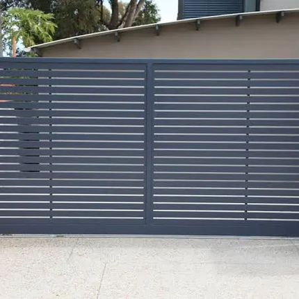 Electric Driveway Cast Cantilaver Sliding Barrier Door Aluminum Gate